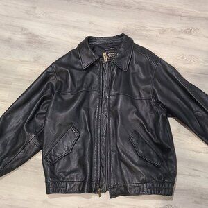 Eddie Bauer Legend Leather Jacket Mens L